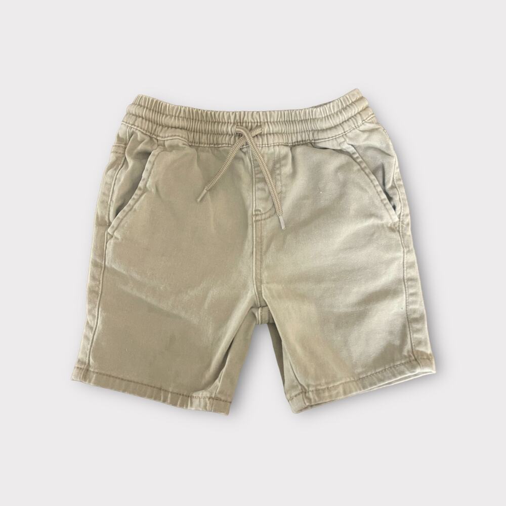 Levi's Kids Unisex Boys Beige Brown Draw-String Shorts Sz 5 School Casual